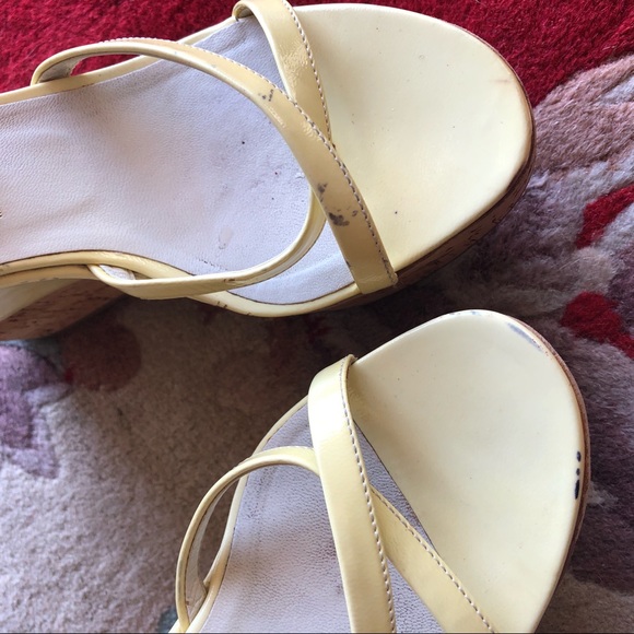 PRADA Patent Leather Cork Wedge Sandal Authentic - Picture 10 of 15